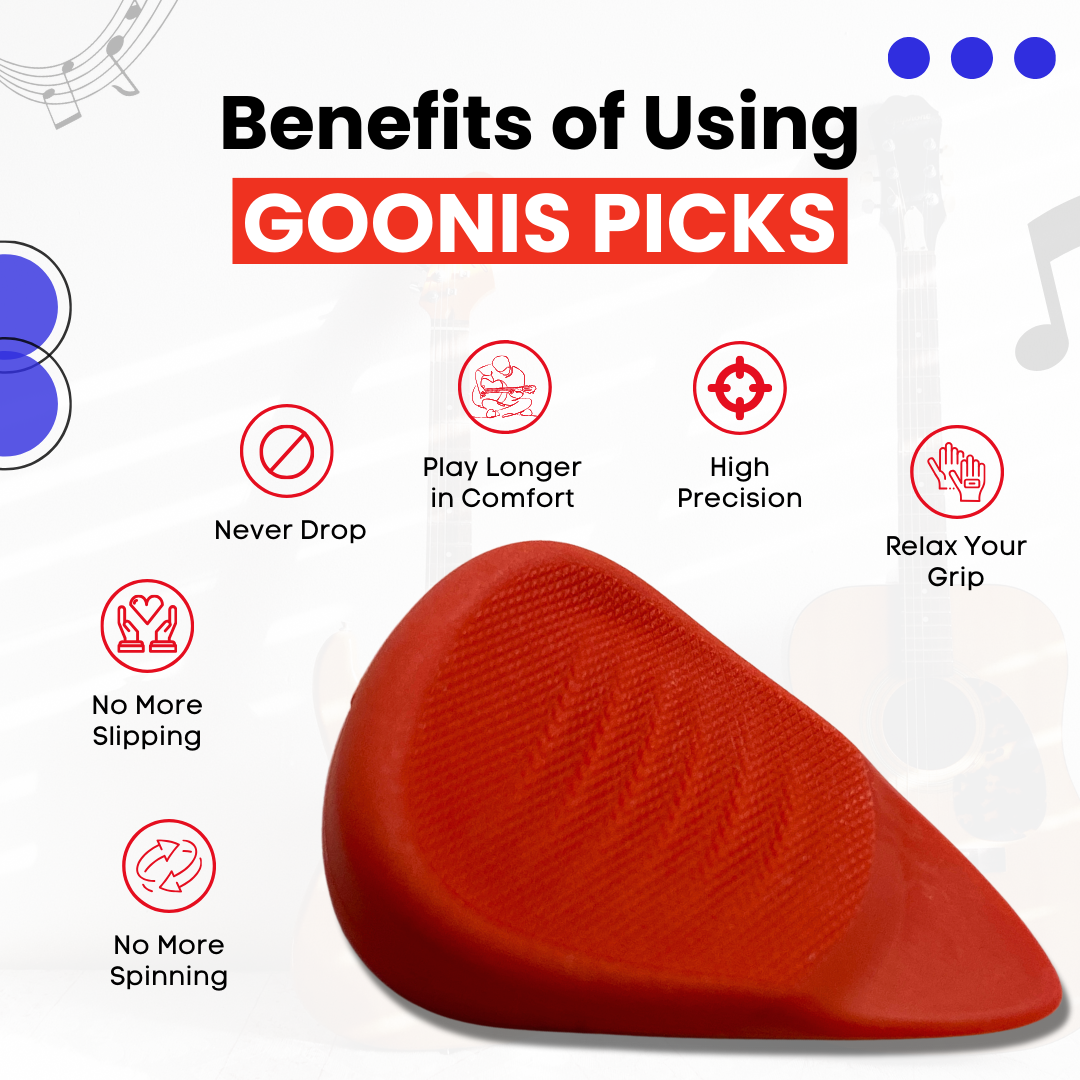 Goonis Picks  Never Drop Spin or Slip. (5 pack) buy 1 get the next 1-1/2 off